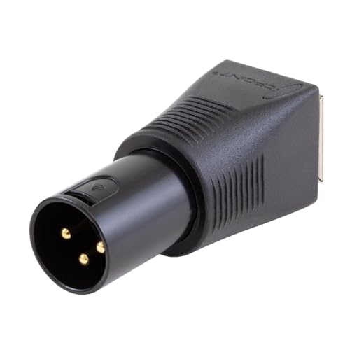 SIRS-E 2-Pack - CPoint XLR RJ45 Adapter CAT-5 Ethernet to DMX512 Cable Converter, Male 3-Pin, XLRJ45-3M - style: Male 3-Pin
