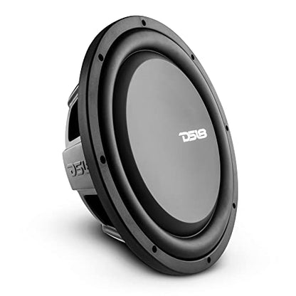 DS18 PSW12.4S 12" Shallow Mount Subwoofer 1200 Watts Max Power 600 Watts RMS Single Voice Coil 4 OHMS Water Resistant - Best Sub for Tight Spaces in Car & Trucks - 1 Speaker - style: 12" Single Voice Coil 4 Ohm