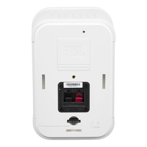 JBL Professional C1PRO-WH High Performance 2-Way, 150 Watt 5.25” Compact Passive Satellite, Bookshelf Speakers, Home Theater, Desktop, Stereo, Commercial, White, Sold as Pair - color: White