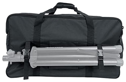 Rockville TB12 v2 Rugged Speaker Bag Carry Case Fits Yamaha DXR12 and QSC K12.2 12" Speakers and other Similar Sized PA Systems | Stand Holder Pocket, Interior Buckle Straps, Thick Foam Padding, Rain/Splash Resistant, Dual YKK Zippers, Dual Handles