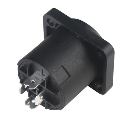 MAD OWL Speaker Plug Speakon Connector, Speaker Jacks and Connectors Nl4fx Speakon Cables, Nl4fc Male Female Converter Nl2fx Plug Speakers Powercon Twist Lock (4 Sets of Male and Female) (Pack of 2) - size: 4 Set (Pack of 2)
