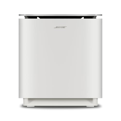 Bose New Lifestyle Ultra Subwoofer, Wireless Home Subwoofer, Perfect for Home Theater Systems, Easy Setup, Deep Bass, White Smoke | Home theater audio with 12-inch driver, line cable and manufacturer warranty - color: White