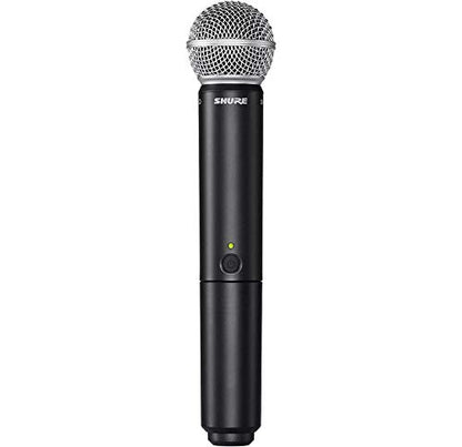 Shure BLX288/SM58 Dual-Channel Wireless Audio System J11 Band (596–620 MHz) – BLX88 Receiver, (2) BLX2 Transmitters with SM58 Dynamic Mic, Up to 14 Hr Battery, 300 ft Range | BLX88 Receiver, (2) BLX2 Transmitters with SM58 Dynamic Mic, Up to 14 Hr Battery