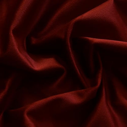 Roslynwood Luxury Soft Burnt Ochre Velvet Curtains 63 inches Long Back Tab Thermal Insulated Blackout Window Drapes for Living Room/Bedroom/Dining Room, W52 x L63, 2 Panels - color: Burnt Ochre, size: 52"W x 63"L (Pack of 2)