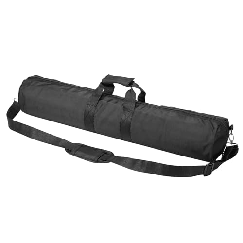 PATIKIL Tripod Carrying Case, 27.6" x 5.1" Heavy Duty Nylon Padded Tripod Bag with Adjustable Shoulder Straps and Handles for Light Stands Umbrellas Tripods Mic Speaker Stand, Black - size: 27.6" x 5.1"