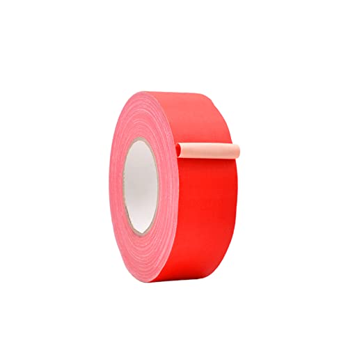 WOD GTC12 Red Gaffer Tape Low Gloss Finish Film, 2 inch x 45 yards, Residue Free, Non Reflective, Easy Tear, Cloth for Photography, Filming Backdrop, Production - color: Red, size: 2" inch