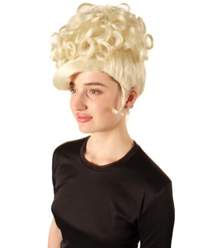 American Rapper Curly Updo High Fashion Wig for Women - Celebrity Style Wig | Elegent Choice for Cosplay Events, Halloween Parties & Themed Performances - Blonde - color: Blonde