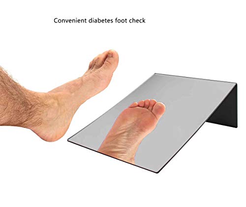 Marketing Holders 4 Pack Acrylic Mirror 12" x 18" Slant Back Mobile Cosmetic Reflective Piece Countertop for Makeup Artists Children Diabetic Foot Checks - size: 12"w x 18"h