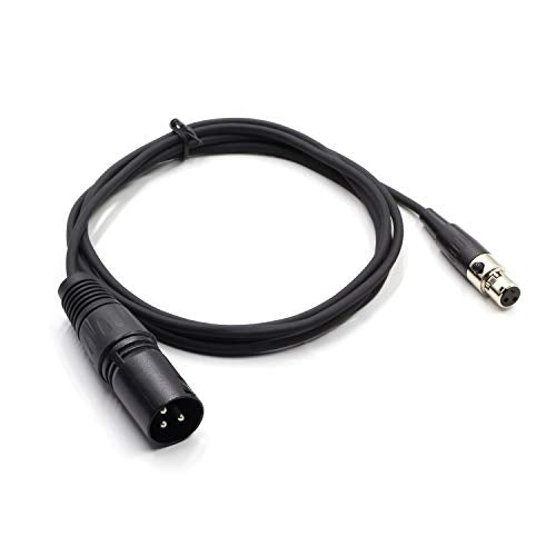 3 Pin XLR Male Plug to 3 Socket Female Mini XLR Pro Lapel Microphone Cable -TA3-XLR Cable（65CM/25 inch - color: mini xlr F-0.65M