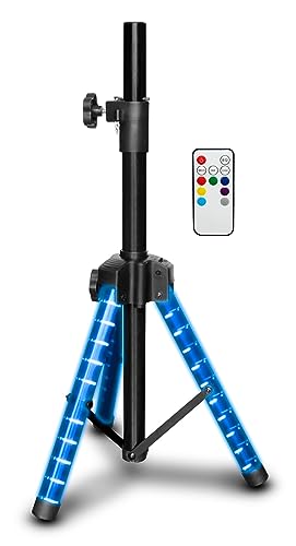 Audiobox Speaker Tripod Stand with LED Lights, Black