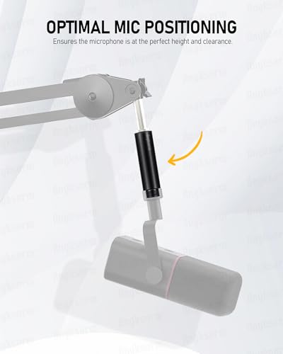 6 Inch Mic Stand Extension Tube KE26XL, 5/8-27 Male to Female, 1 Pack - size: 6-INCHS