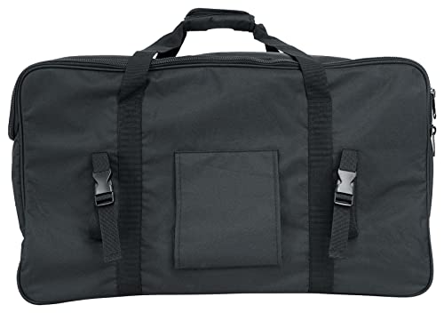 Rockville TB12 v2 Rugged Speaker Bag Carry Case Fits Yamaha DXR12 and QSC K12.2 12" Speakers and other Similar Sized PA Systems | Stand Holder Pocket, Interior Buckle Straps, Thick Foam Padding, Rain/Splash Resistant, Dual YKK Zippers, Dual Handles