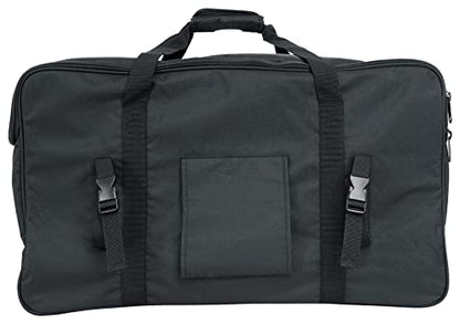 Rockville TB12 v2 Rugged Speaker Bag Carry Case Fits Yamaha DXR12 and QSC K12.2 12" Speakers and other Similar Sized PA Systems | Stand Holder Pocket, Interior Buckle Straps, Thick Foam Padding, Rain/Splash Resistant, Dual YKK Zippers, Dual Handles