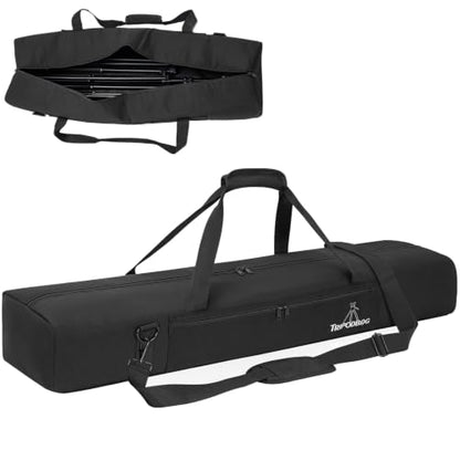 TORIBIO Tripod Carrying Case Bag, Padded Protective 39.5"x10"x6" | with Shoulder Strap and Handle, Heavy Duty, for Music Stand Mic Speaker Light Camera Monopod Stand - size: 39.5" x 10" x 6"