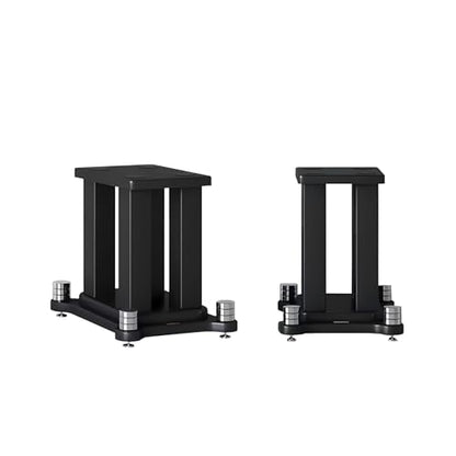 Universal Wooden Speaker Stands Pair, Heavy Duty Floor Standing Speaker Mount, Bookshelf & Studio Monitor Stands for Home Theater Surround Audio System (7.8in) - size: 7.8 in
