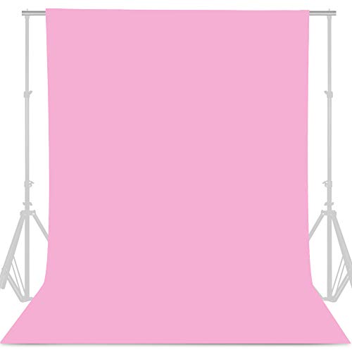 GFCC Pink Backdrop Photography Background - 6FT x 10FT Photo Backdrop for Photoshoot Photography Video Recording Background Screen Picture Curtain | Versatile Screen for Studio, Video Recording, Portrait, Parties, Non-Reflective, Polyester, Easy Hang, Hig