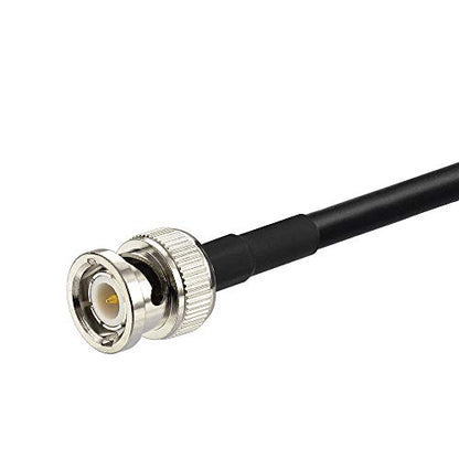 Bingfu BNC Male to Female Bulkhead Mount RG58 Coax Jumper Cable 3m 10 feet for Wireless Microphone System Receiver Amateur Mobile CB Radio UHF VHF Ham Radio Antenna Patch Panel Rack Mount - size: 3m / 10 feet