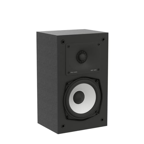 Polk Monitor XT15 Pair of Bookshelf or Surround Sound Speakers - Hi-Res Audio Certified, Dolby Atmos & DTS:X Compatible, 1" Terylene Tweeter & 5.25" Dynamically Balanced Woofer (Pair, Midnight Black) - style: Surround Speakers w/ 5.25" Woofer - Pair (XT15