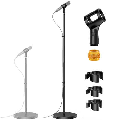 InnoGear Mic Stand Microphone Stand Floor with Weighted Base for Singing