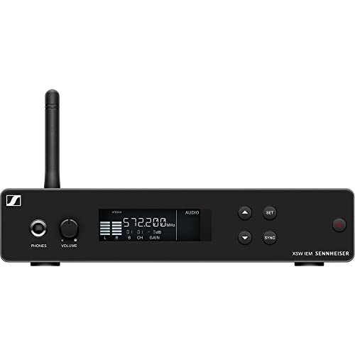 Sennheiser XSW IEM SET Stereo In-Ear Wireless Monitoring System A: 476 to 500 MHz (509146) Bundle with Sennheiser XSW IEM EK Wireless Receiver (A: 476 to 500 MHz) and Auray Carrying Bag