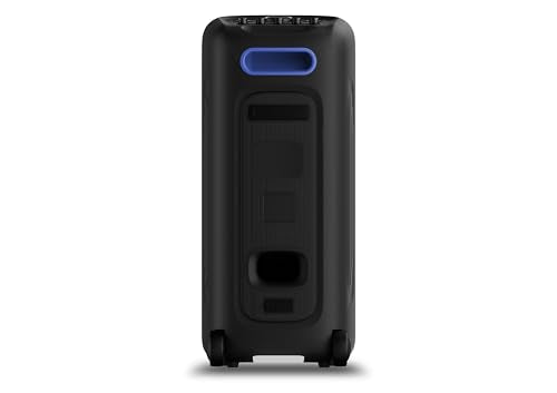 Philips TAX5000 Bluetooth Party Speaker - 14 Hours Play Time, Bass+, Full-Speaker LIghtshow, Built-in Carry Handle and Wheels, 200W Max Power, Black