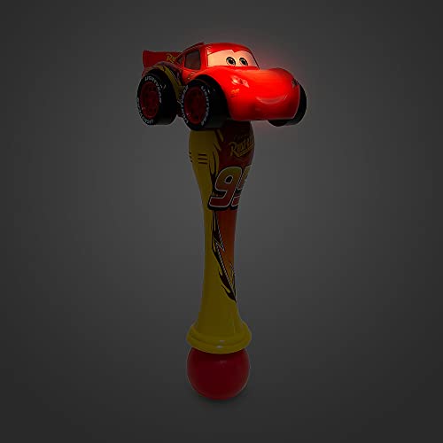 Disney Store Official Cars Lightning McQueen Light-Up Bubble Wand – Interactive Pixar LED Toy, Perfect for Kids & Fans of the Movies, Ideal Outdoor Play & Parties, Durable & Safe for All Ages - style: Lightning McQueen