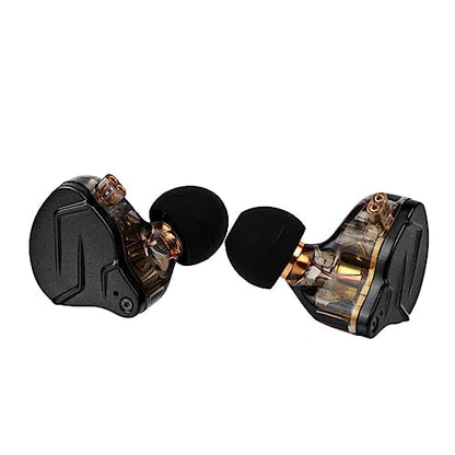 Linsoul KZ ZSN PRO X 1BA+1DD Hybrid Driver IEM HiFi Wired Earbuds | Metal HiFi in-Ear Monitor with Detachable Recessed 2Pin Cable, Zinc Alloy Panel, without Mic, Grey - color: Grey, style: Without Mic