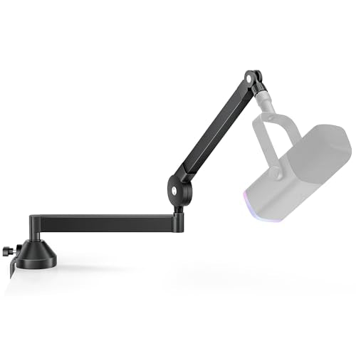 InnoGear Mic Arm Low Profile Microphone Boom Arm Mic Stand 360° Flex, Black