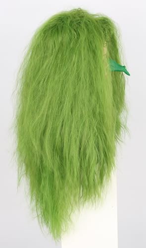 Topcosplay Women Wigs Green Wicth Ghost Wig Fluffly Long Staight Cosplay Halloween Costume Party Wigs - color: Dark Green