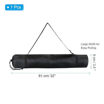 PATIKIL 32 Inch Tripod Monopod Case Bag, Nylon Camping Foldable Tripod Carrying Case Storage Bag with Shoulder Strap for Outdoor Travel Camping, Black - size: 33 Inch