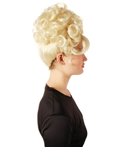 American Rapper Curly Updo High Fashion Wig for Women - Celebrity Style Wig | Elegent Choice for Cosplay Events, Halloween Parties & Themed Performances - Blonde - color: Blonde