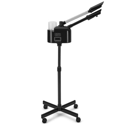 Artist hand Professional Facial Steamer with 5X LED Magnifying Lamp 3 in 1 | Hot and Cold Facial Steamer Professional Facial Machine, Esthetician Steamer for Facial Salon Spa, Fast Heating, Black - size: Black Hot & Cold & Magnifire Lamp