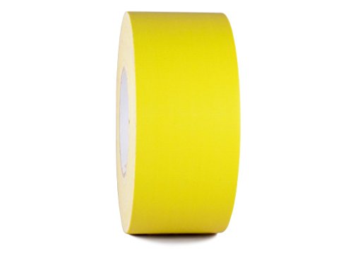 GGR Supplies CGT-80 Gaffers Stage Tape, Yellow, 3 in x 60 yd, 1-Pack | 12 Mil Low-Gloss Cloth, Clean Removal from Most Surfaces, Water and Abrasion Resistant, Cable Management, Film, Photography - color: Yellow, size: 3 in. (Pack of 1)