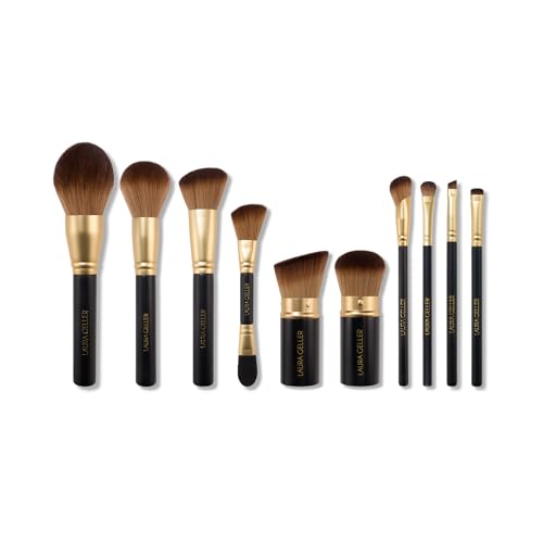 LAURA GELLER The Brush Vault - Makeup Brush Collection- 10 Count - style: 03 Full Face Brush Set 10pc (Holiday)