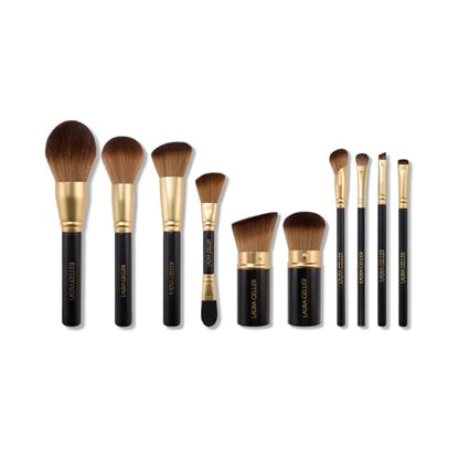 LAURA GELLER The Brush Vault - Makeup Brush Collection- 10 Count - style: 03 Full Face Brush Set 10pc (Holiday)