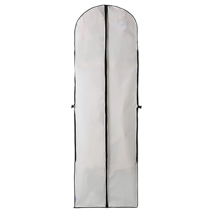 Long Dress Covers Garment Storage Bags Full Length Dress Bags Wedding Gown Storage Bag Dance Costume Carrier Dustproof Clothes Covers Bags with Zip White
