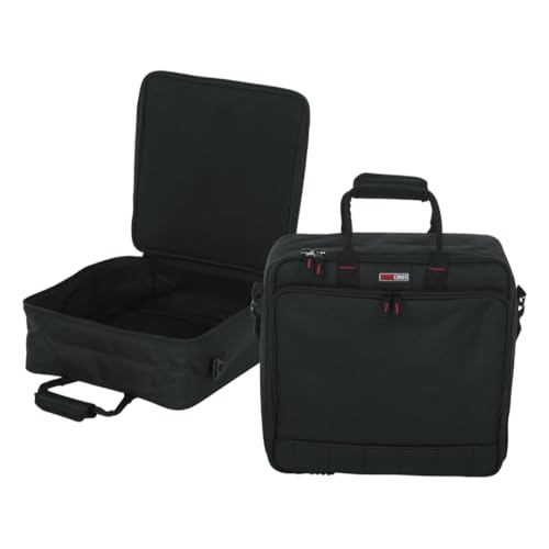Gator Cases 15.5 x 15 x 5.5" Padded Mixer Carry Bag (G-MIXERBAG-1515) | Fits Compact Medium Format Mixers, Dual Layer Padding, Organized Cable Storage, Adjustable Removable Shoulder Strap - size: 15.5"x 15"x 5.5.", style: Medium Format