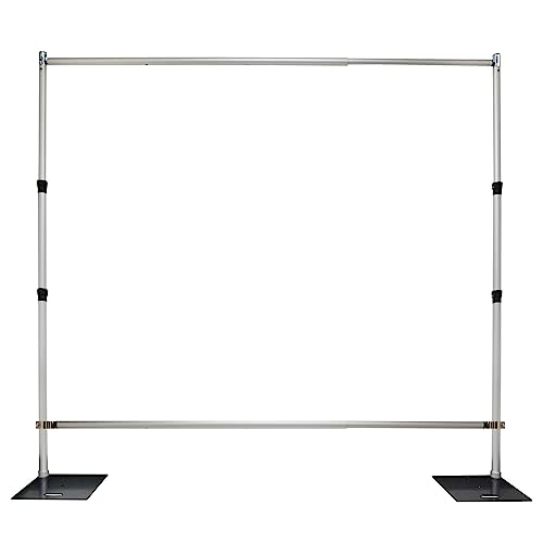 Pipe and Drape Backdrop Portable Photobooth Wedding Party Convention Tradeshow Kit Framework ONLY (ADJ Step & Repeat) - size: ADJ Step & Repeat