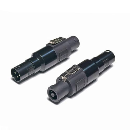 WJSTN 3pin XLR to Speakon Adapter, Black, Professional Connector, 2 Pack, for PA Systems, DJ Equipment, Amplifiers, Mixing Consoles (Speakon Male to XLR Male) - style: Speakon Male to xlr Male