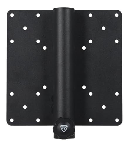 Rockville Acc-TV Speaker Pole Mount for TV Monitors, Up to 66 lbs, VESA | Universal VESA 75x75 to 400x400, 35mm Pole, Steel Construction, 3.1 lbs Portable, M6/M8 Hardware Included