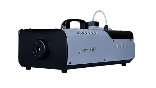 ANTAKIPRO 1200W Fog Machine, High Output Smoke Machine with 15000–20000 cu ft/min Smoke Output, 6–8 Meter Spray Height, Remote Control, 8-Min Pre-Heat, No Lights, 2.5L Tank for Stage & Party Effects