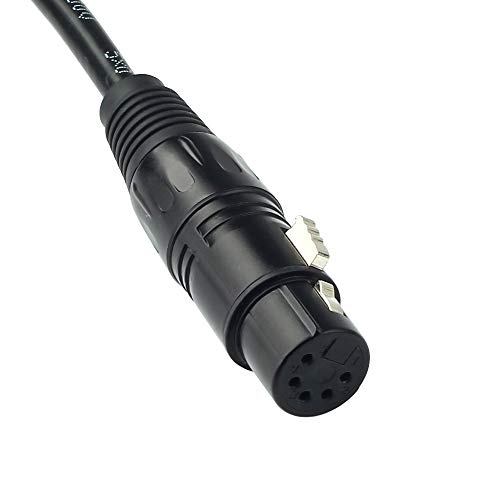 DMX-512 XLR 5 Pin Male to XLR 5 Pin Female DMX Lighting Cable(1.5M/5FT) - color: 5PIN M -5PIN F