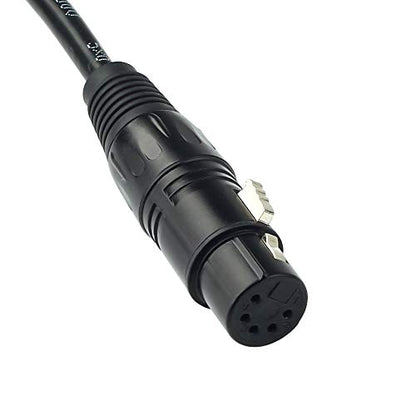 DMX-512 XLR 5 Pin Male to XLR 5 Pin Female DMX Lighting Cable(1.5M/5FT) - color: 5PIN M -5PIN F