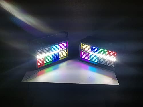 LED Par bar Panel Stage Light,SENLAN 280pcsX0.5W SMD 5050 RGB 3-in-1 Plus 56pcs White LEDs Panel Light of 2 Modes DMX512 for Disco/Party/Theater