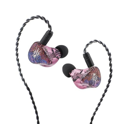 Kiwi Ears Forteza In Ear Monitor 1BA+2DD Hybrid Drivers HiFi Wired Earbuds - color: Purple
