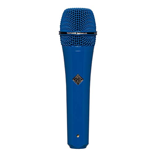 Telefunken M80 | Handheld Dynamic Cardioid Microphone Solid Color Finish Frequency Range 30Hz / 18kHz Impedance 200 ohms (Blue)