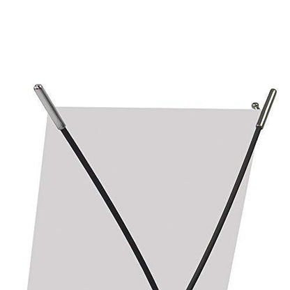 Vispronet Mini Desktop X-Banner Stand – Fits 9.8in x 15.7in Graphics, 5-Piece Vertical Banner Stand for Countertops and Tables, Trade Show Supplies for Promotional Events or Retail Displays - size: 5 pieces