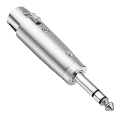 Balanced XLR Female to 1/4 Inch TRS Male Stereo Adapter, 2 Pack | 3-Pin XLR Female to 1/4" TRS Male Converter Adapter, Metal Shielded Shell, Low-Noise for Mixer, Microphone, Amplifier - style: 1/4 inch TRS Stereo Male to XLR Female Adapter