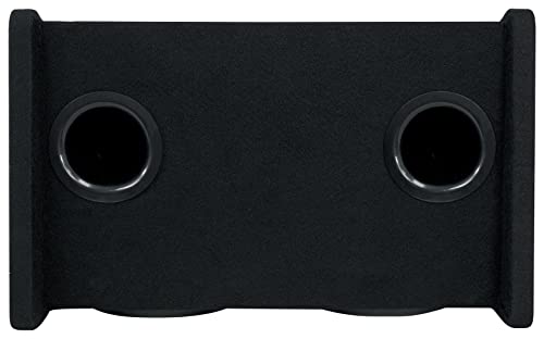 Rockville RV208P Dual 8" Car Audio Subwoofers in Vented Enclosure Box | 800W Peak/400W RMS, 4 Ohm, Gold-Plated Terminals, Ported MDF Cabinet, 15° Angled, Polypropylene Cone, Tweed Carpet - style: Dual 8"