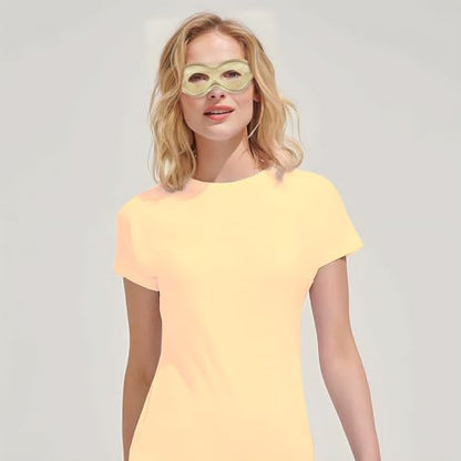 Vibrant Gold Plastic Superhero Mask (2.78" x 8 .25") 1 Pc - Ideal for Costumes & Parties - color: Gold